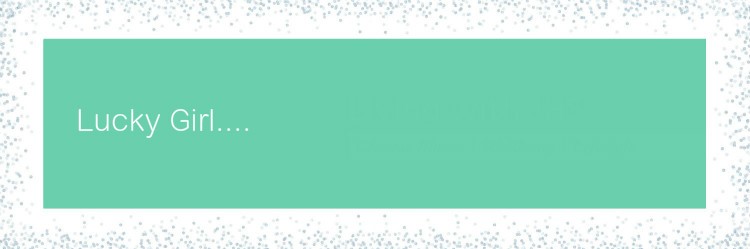 Lucky girl. livingwithjhs.com