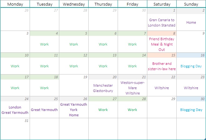 A spin on my usual monthly "plans and goals", this month I will be sharing what I've been up to, what's to come and how I've been doing with my health.